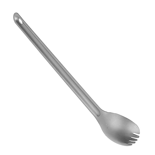 Bonbela Leichtes Langgriff Titanspork/Löffel Metallcastlery Set für Outdoor Camping (Langlöffel Gabelgabel) von Bonbela