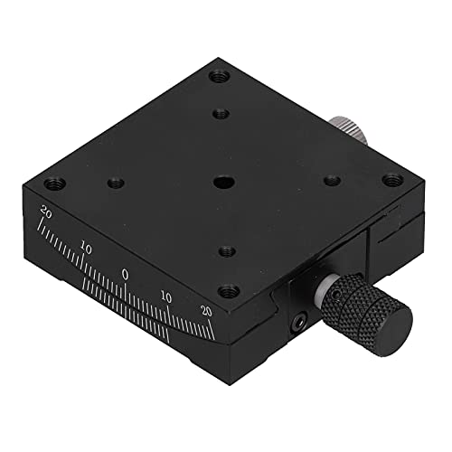 Bonbela Lineare Stufe Lineare Bewegungsplattform Lineare Bewegungsteile Turbinen Wurmantrieb Schwalbenschwanz -Handbuch 60x60 Mm mit R -Winkelschutz füR Optische Gerätemessgeräte von Bonbela