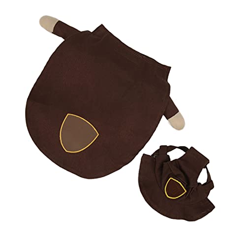 Bonbela Lustiges Hund Kostüm Humorvolle Haustierkleidung Komische Hundekleidung Weiche Atmungsaktive Hundekleidung mit Haken & Loop -Design für Kleine Mittlere Hunde Weihnachts (M) von Bonbela