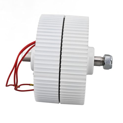 Bonbela Magnetsynchronenerator 48 V Dual -Well -Generator 3 Phasenfixes Magnet Synchron Wechselstrom Elektromotor für Windkraftanlagen (300W) von Bonbela