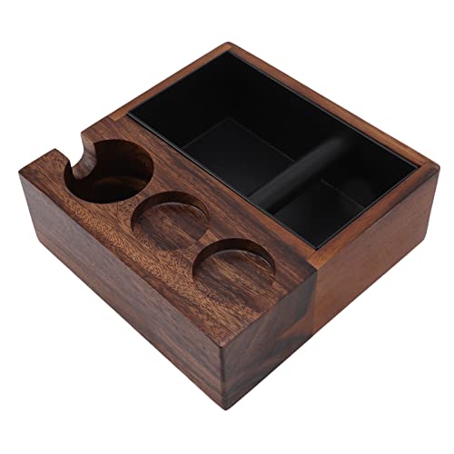 Bonbela Manipulationshalter Station Holz Kaffee Tamping Kaffeefilterhalter Portafilter Mat Ständer Handbuch Tamperstation Kaffee Langlebige Werkzeuge Holz -Maschine Matte Home Küche von Bonbela