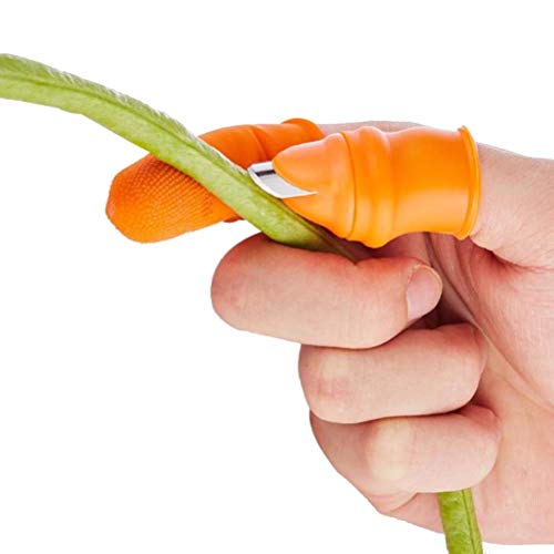 Bonbela Obstpflücker Kommissionierung Daumen Cutter Finger Pflanze Separator-Finger-Hülsen Set Picking Device Tool zum Ernten von Pflanzengut Gärtner Gemüse Picker von Bonbela