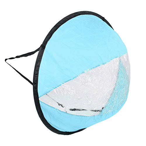 Bonbela Polyester TAFT Langlebiger Klappkajak Windsegel Transparent Fenster Kanu Windsegel Boot Wassersportzubehör (Blau) von Bonbela