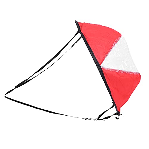 Bonbela Polyester TAFT Langlebiger Klappkajak Windsegel Transparent Fenster Kanu Windsegel Boot Wassersportzubehör (Rot) von Bonbela