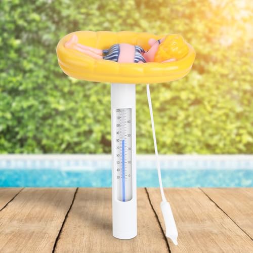 Bonbela Poolthermometer - Schöne Cartoon -Form Schwimmende Schwimmbad Thermometer Temperaturmesser mit ℉/℃ Anzeige Bonbela Poolthermometer - Schöne Cartoon -Form Schwimmende Schwimmbad Thermometer Temperaturmesser mit ℉/℃ Anzeige von Bonbela