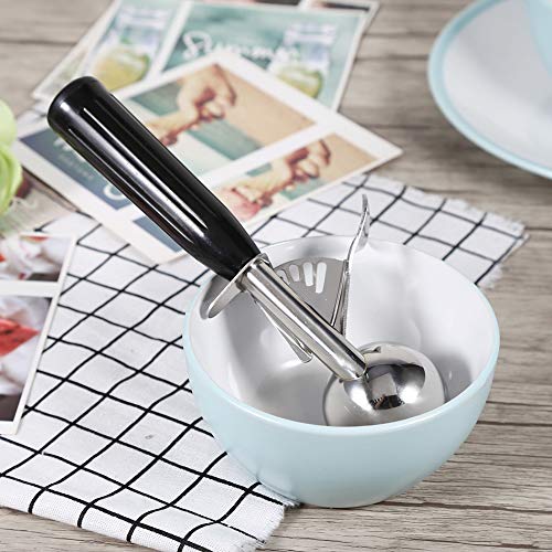 Bonbela Praktischer Edelstahl -Frucht -Eisschaufel Löffel mit Plastikgriff Küchenwerkzeug (4,7 cm) von Bonbela