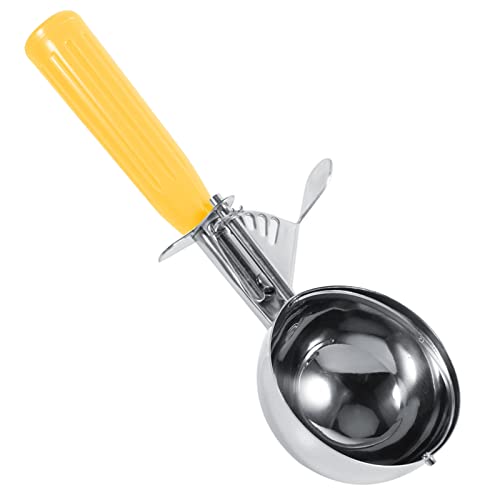 Bonbela Praktischer Edelstahl -Frucht -Eisschaufel Löffel mit Plastikgriff Küchenwerkzeug (5,5 cm) von Bonbela