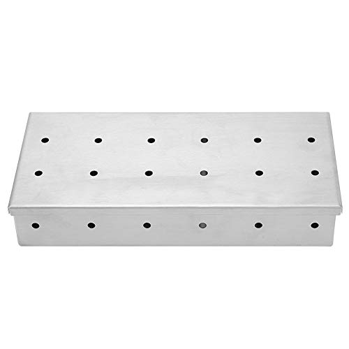 Bonbela Raucherbox aus Edelstahl mit Großer Kapazität BBQ Holzchip Raucherbox Grillzubehör Grillzubehör von Bonbela