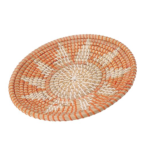 Bonbela Runde Graswandverzierung, 35 Cm Durchmesser, Handstrick -Hängenden Wälder Körbe Wohnzimmer, Küche (Stil 1) von Bonbela