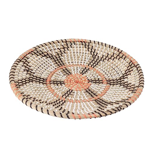 Bonbela Runde Graswandverzierung, 35 Cm Durchmesser, Handstrick -Hängenden Wälder Körbe Wohnzimmer, Küche (Stil drei) von Bonbela