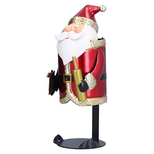 Bonbela Santa Claus Wine Rack Santa Claus Wine Holder Santa Claus Flaschenhalter Innovative Design Eisenmaterial Sicheres Ketten Büro -Dekoration von Bonbela