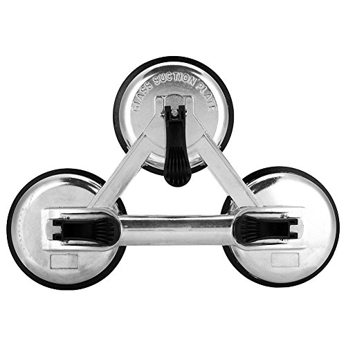Bonbela Saugnapfbecher Lifter Aluminiumlegierung 3 Platten Vakuum -Saugnapf -Glaslifter Abzieher Zum Bewegen von Gläserfliesen Spiegel von Bonbela