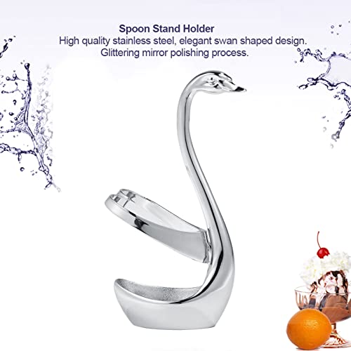 Bonbela Schwanförmige Edelstahl Küche Kaffeetabelle Set Fork Löffel Ständerhalter Flügel Geformt (Liebessitz) von Bonbela