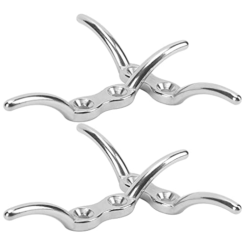 Bonbela Seilschuh mit Schraube 4 -Zoll -Edelstahl Bootsseilschrecken Haken Fahnenmast Seilschrecken mit Befestigungsschraube Bonbela Seilschuh mit Schraube 4 -Zoll -Edelstahl Bootsseilschrecken Haken Fahnenmast Seilschrecken mit Befestigungsschraube von Bonbela