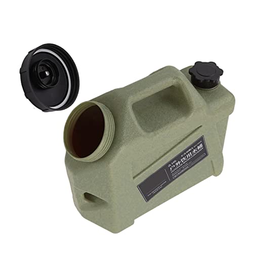 Bonbela Shine Trip 10L Haushalt Wasserspeicher Behälter Tragbarer Wasserspeicher Bucket Multifunktions Haushaltswasserbehälter mit Zapfen für Outdoor Camping (OD grün) von Bonbela
