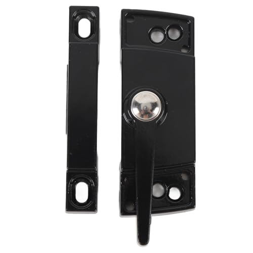 Bonbela Sichere Schiebfenster -Schärpe -Sperrung, Nockenhaken -Design, Robuste Konstruktion für Zinklegierung Aluminiumlegierung Casement Fenster Schärfenschloss mit (Schwarz) von Bonbela