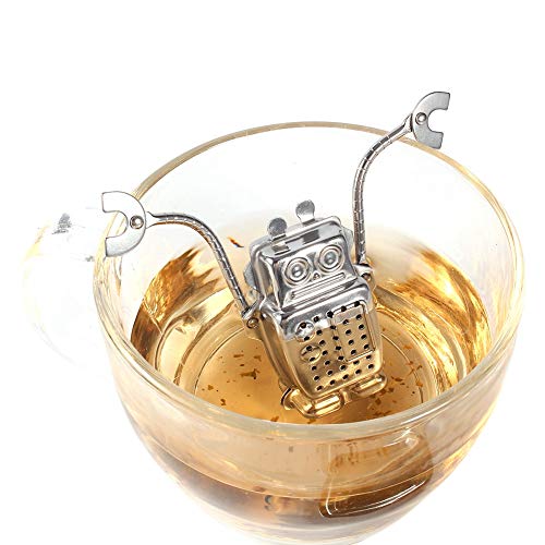 Bonbela Sieb Tee 8 * 7 * 3 Edelstahl -Tee -Infuser Lose Teeblatt Infuser Ball SEAL Filter Diffusor Kräutergewürzroboterform Bonbela Sieb Tee 8 * 7 * 3 Edelstahl -Tee -Infuser Lose Teeblatt Infuser Ball SEAL Filter Diffusor Kräutergewürzroboterform von Bonbela