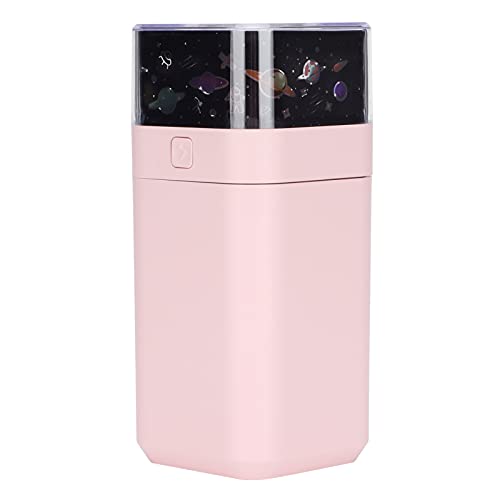 Bonbela Starlight -Luftbefeuchter mit LED -Projektion 300 Ml -Luftbefeuchter & Nachtlicht mit 3 Themenrutschen Starlight Weihnachten Aerospace für Kinderzimmer Schlafzimmer Bürogeschenke (Rosa) von Bonbela