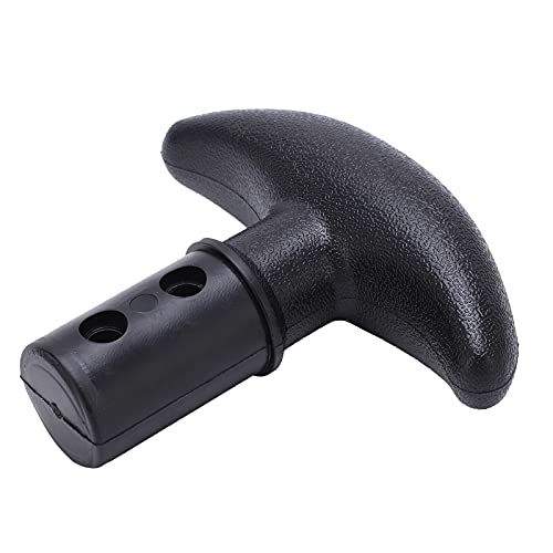 Bonbela T Geformtes Griff Kajak Bootspaddel Griff Kanu Kajak Surfbrett Beiblasbares Bootspaddel T -Form Teile Accessoires (Schwarz) von Bonbela