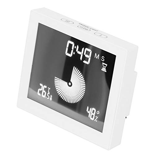 Bonbela Thermometer Uhr Multifunktionales Temperaturfeuchtigkeitsmessgerät mit Timing Weckerfunktion Weiß USB 5V 1A Bonbela Thermometer Uhr Multifunktionales Temperaturfeuchtigkeitsmessgerät mit Timing Weckerfunktion Weiß USB 5V 1A von Bonbela