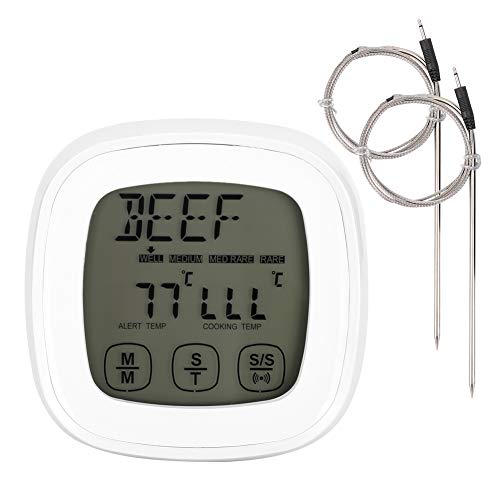 Bonbela Touchscreen Digitales Grillthermometer mit Timing -Funktion Küchenkochzubehör von Bonbela