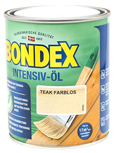 0,75L Bondex Intensivöl teak farblos Intensiv Öl Holzöl Holzpflegeöl Holz 0,75L Bondex Intensivöl teak farblos Intensiv Öl Holzöl Holzpflegeöl Holz von Bondex