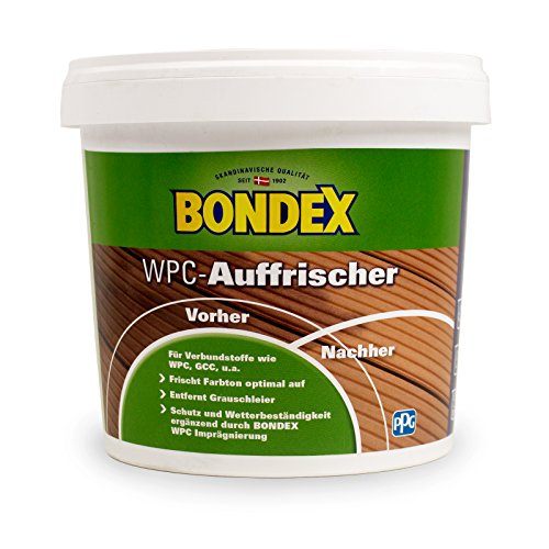 Bondex 386750 WPC-Auffrischer farblos 2,5 L für 22,5 m² - Gartenmöbelreiniger für optimale Farbtonauffrischung - Entfernung vom Grauschleier Bondex 386750 WPC-Auffrischer farblos 2,5 L für 22,5 m² - Gartenmöbelreiniger für optimale Farbtonauffrischung - Entfernung vom Grauschleier von Bondex