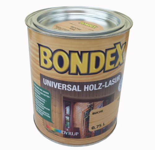 BONDEX Universal Holzlasur 750ml Buche 954 für Innen und Aussen von Bondex