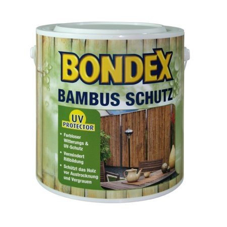 2,5 Liter Bondex Bambusschutz Bambus Schutz UV Protector Holzschutz von Bondex