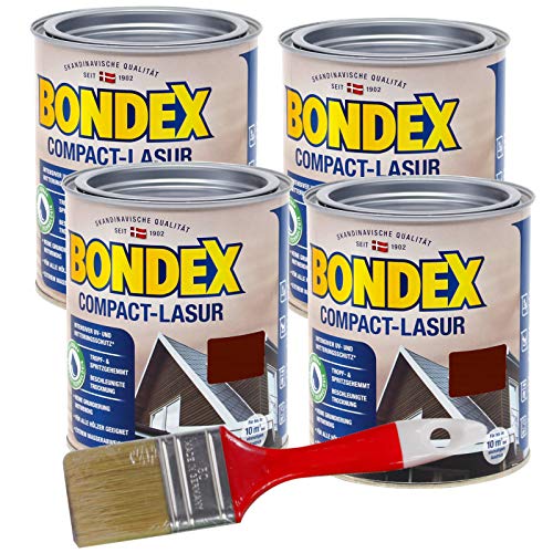 Bondex Compactlasur 2in1 Holzlasur 3L zum sprühen und streichen (rio palisander) von Bondex