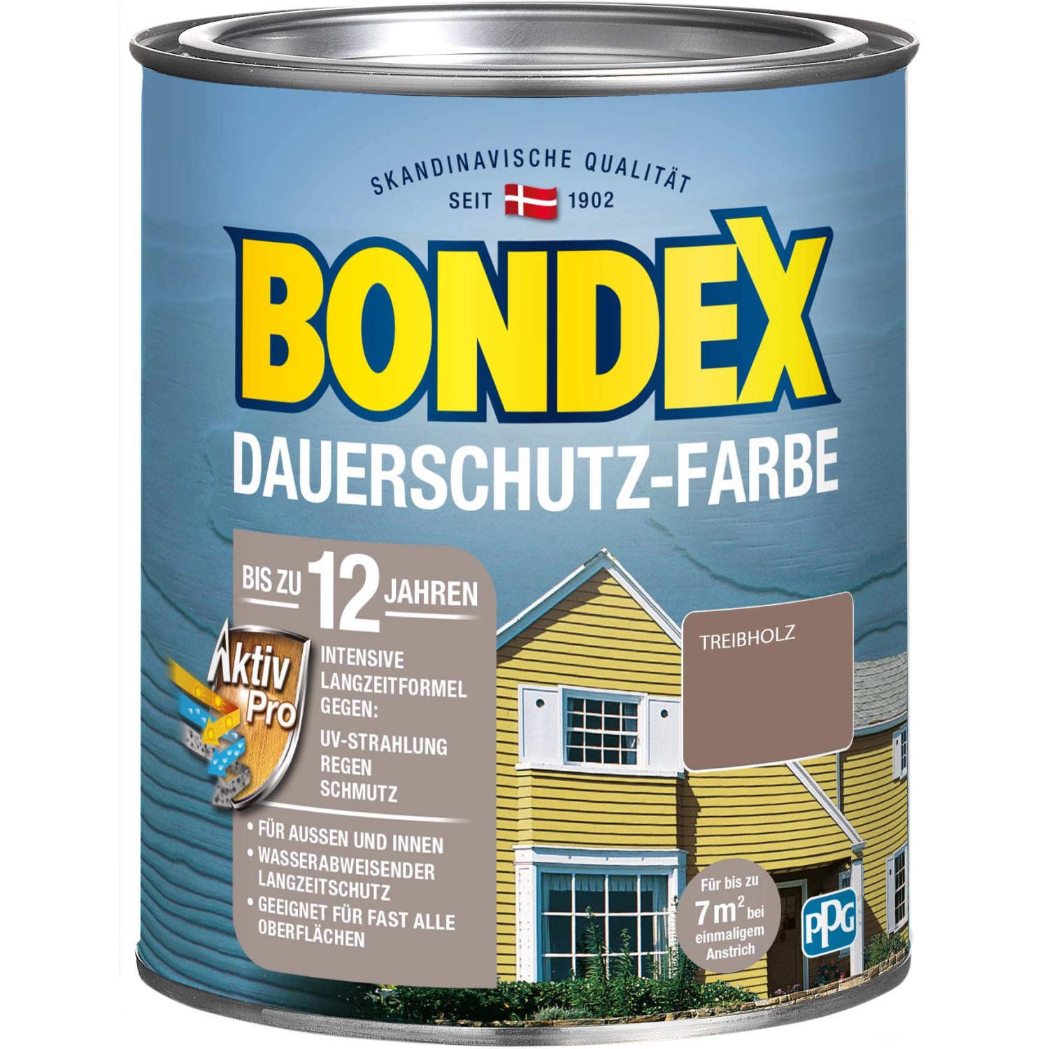 Bondex Dauerschutz-Farbe Treibholz Seidenglänzend 750 ml Bondex Dauerschutz-Farbe Treibholz Seidenglänzend 750 ml von Bondex