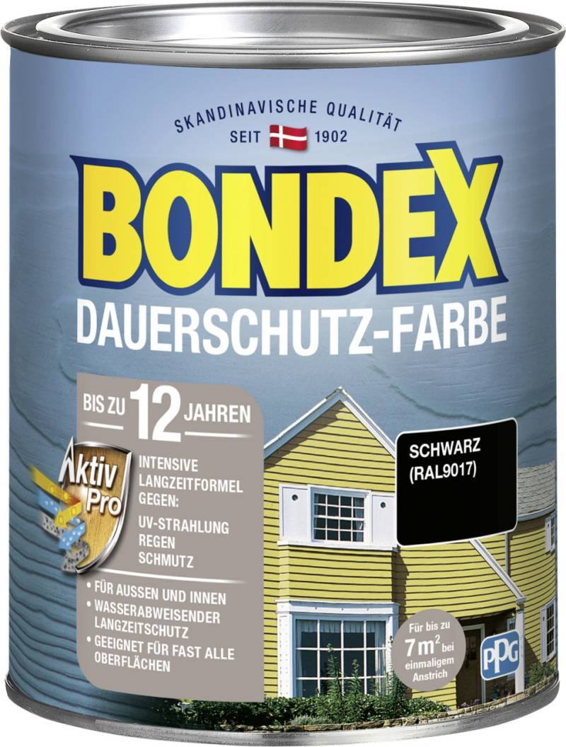 Bondex Dauerschutzfarbe 0,75 L schwarz von Bondex
