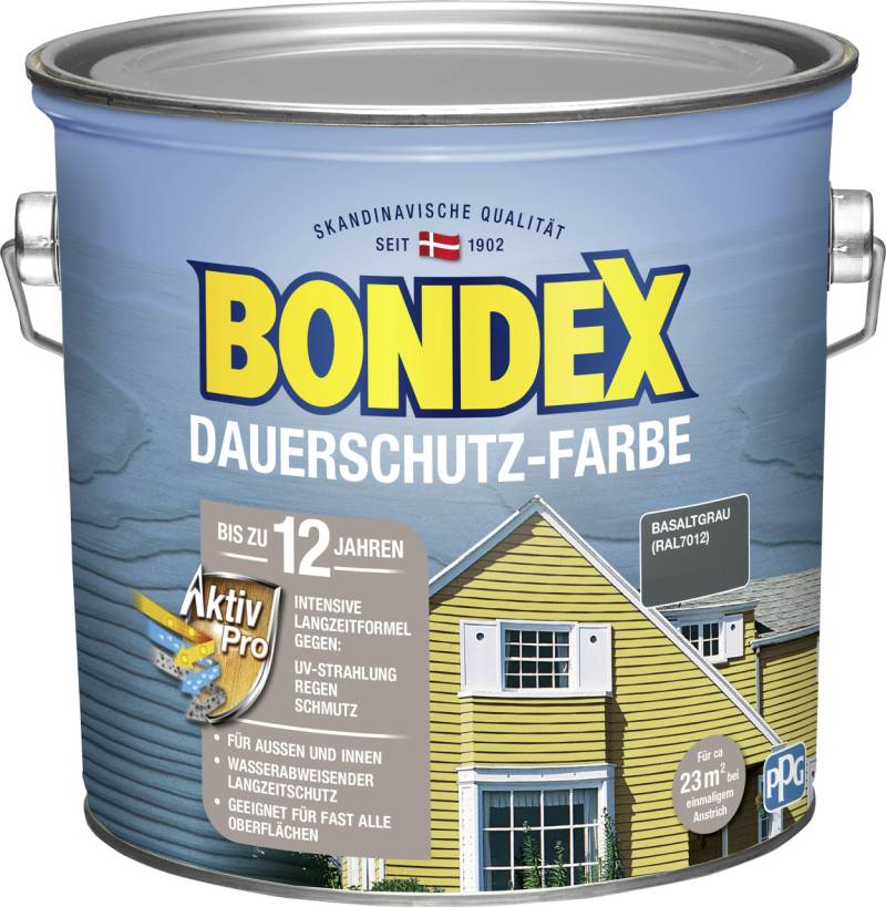 Bondex Dauerschutzfarbe 2,5 L basaltgrau von Bondex