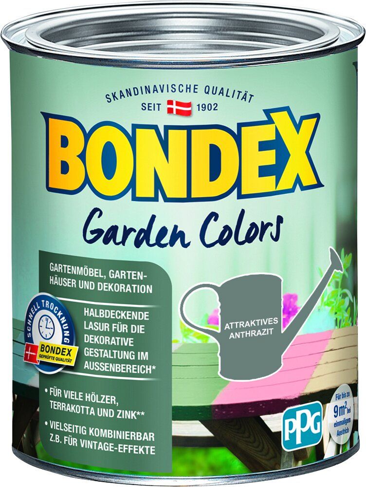 Bondex Garden Colors 750 ml attraktives anthrazit von Bondex