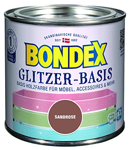 Bondex 424680 Glitzer-Basis sandrose 0,5 L - Farbe Mit Glitzer Für 6m² - Glitzerfarbe schützt Holz und schafft Glitzernde Blickfänge Bondex 424680 Glitzer-Basis sandrose 0,5 L - Farbe Mit Glitzer Für 6m² - Glitzerfarbe schützt Holz und schafft Glitzernde Blickfänge von Bondex
