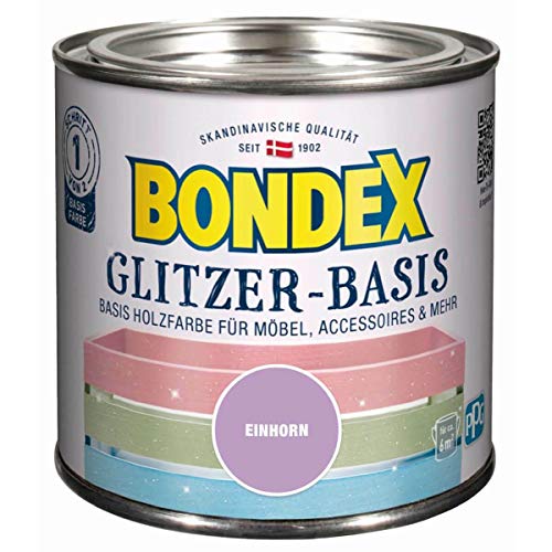 Bondex 424677 Glitzer-Basis einhorn 0,5 L - Farbe Mit Glitzer Für 6m² - Glitzerfarbe schützt Holz und schafft Glitzernde Blickfänge Bondex 424677 Glitzer-Basis einhorn 0,5 L - Farbe Mit Glitzer Für 6m² - Glitzerfarbe schützt Holz und schafft Glitzernde Blickfänge von Bondex