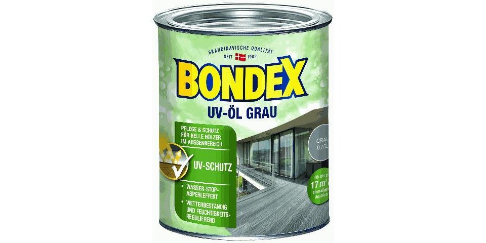 Bondex Hartholzöl Bondex Holz Öl UV 750 ml grau Bondex Hartholzöl Bondex Holz Öl UV 750 ml grau von Bondex