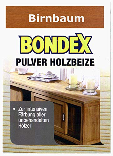 Bondex Holzbeize Pulverbeize Beutelbeize Beize auf Wasserbasis für Möbel 5er Pack (birnbaum) von Bondex