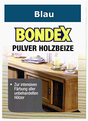 Bondex Holzbeize Pulverbeize Beutelbeize Beize auf Wasserbasis für Möbel 5er Pack (blau) von Bondex