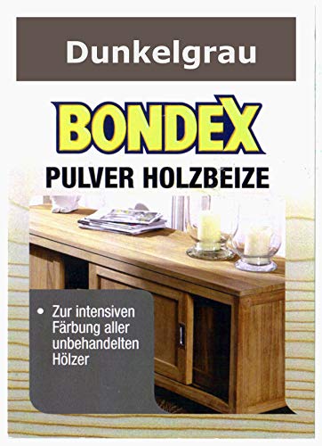 Bondex Holzbeize Pulverbeize Beutelbeize Beize auf Wasserbasis für Möbel 5er Pack (dunkelgrau) Bondex Holzbeize Pulverbeize Beutelbeize Beize auf Wasserbasis für Möbel 5er Pack (dunkelgrau) von Bondex