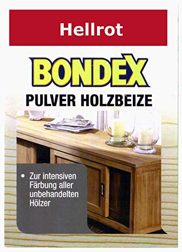 Bondex Holzbeize Pulverbeize Beutelbeize Beize auf Wasserbasis für Möbel 5er Pack (hellrot) Bondex Holzbeize Pulverbeize Beutelbeize Beize auf Wasserbasis für Möbel 5er Pack (hellrot) von Bondex