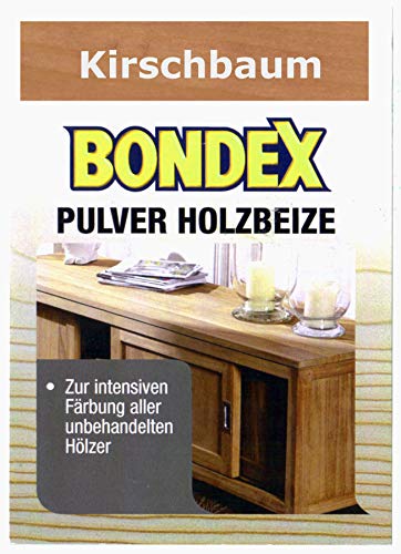 Bondex Holzbeize Pulverbeize Beutelbeize Beize auf Wasserbasis für Möbel 5er Pack (kirschbaum) von Bondex