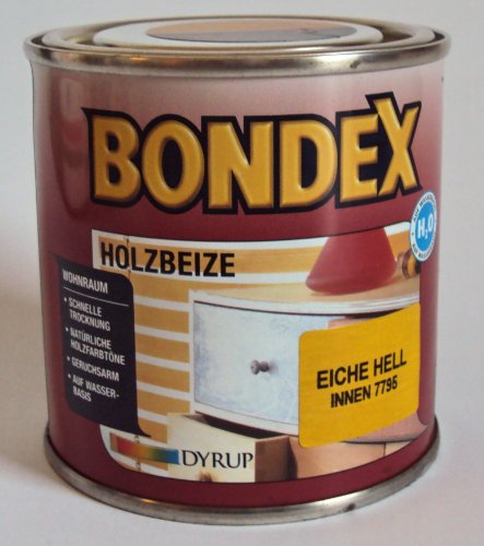 Bondex Holzbeize f. d. Wohnraum, Eiche Hell Innen 7795 / 0,25 Liter von Dyrup