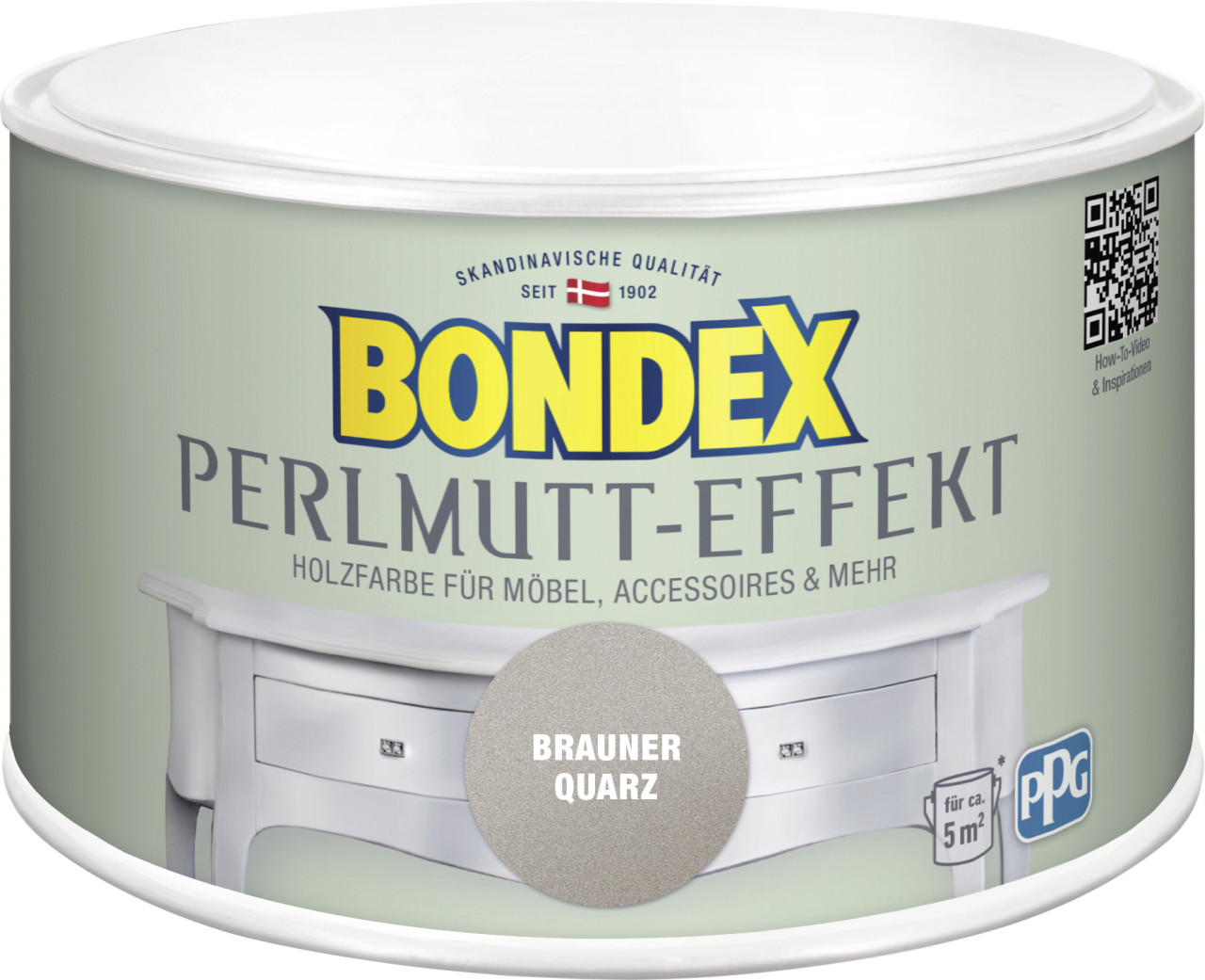 Bondex Holzfarbe Perlmutt-Effekt 500 ml brauner quarz von Bondex