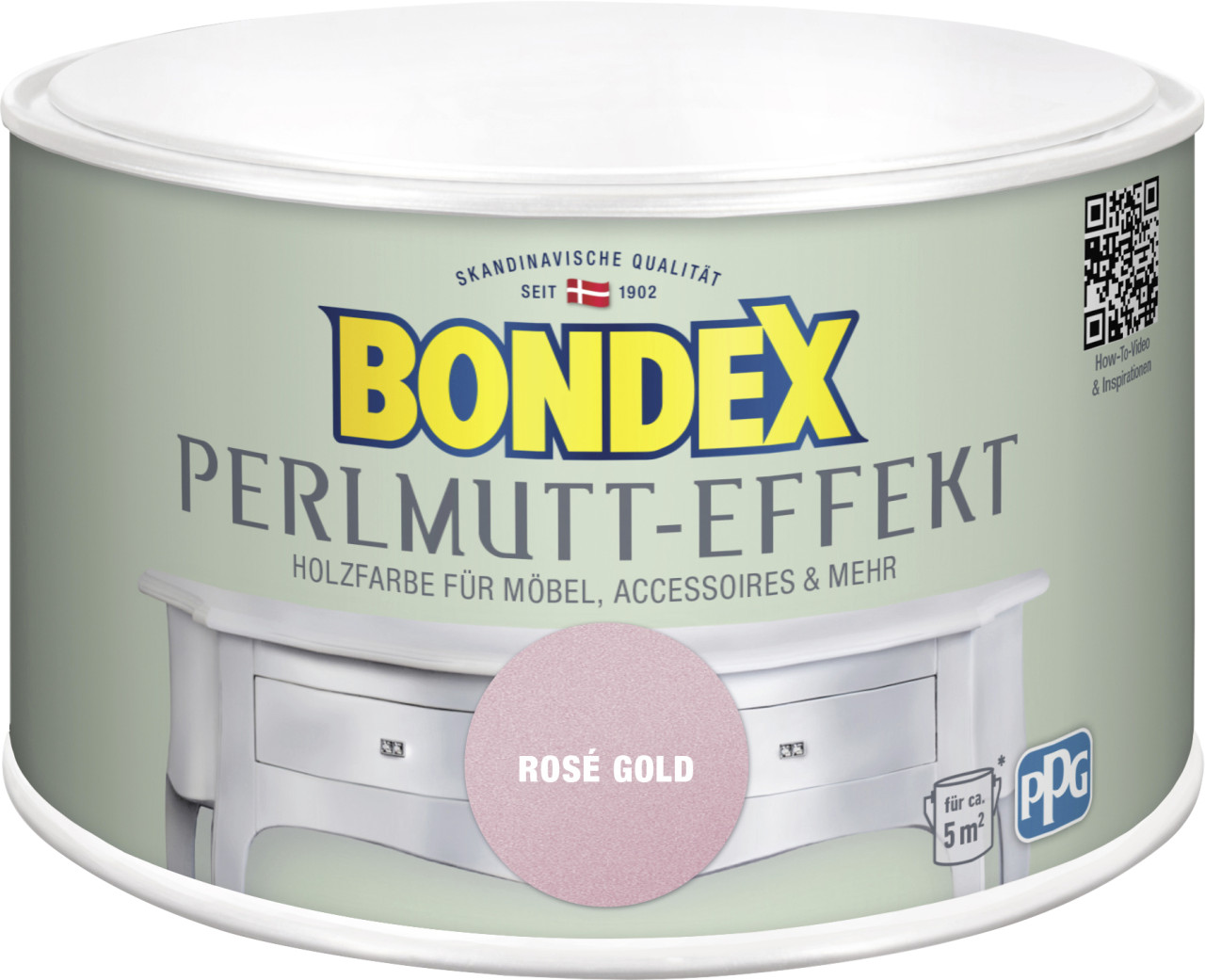Bondex Holzfarbe Perlmutt-Effekt 500 ml rose gold von Bondex