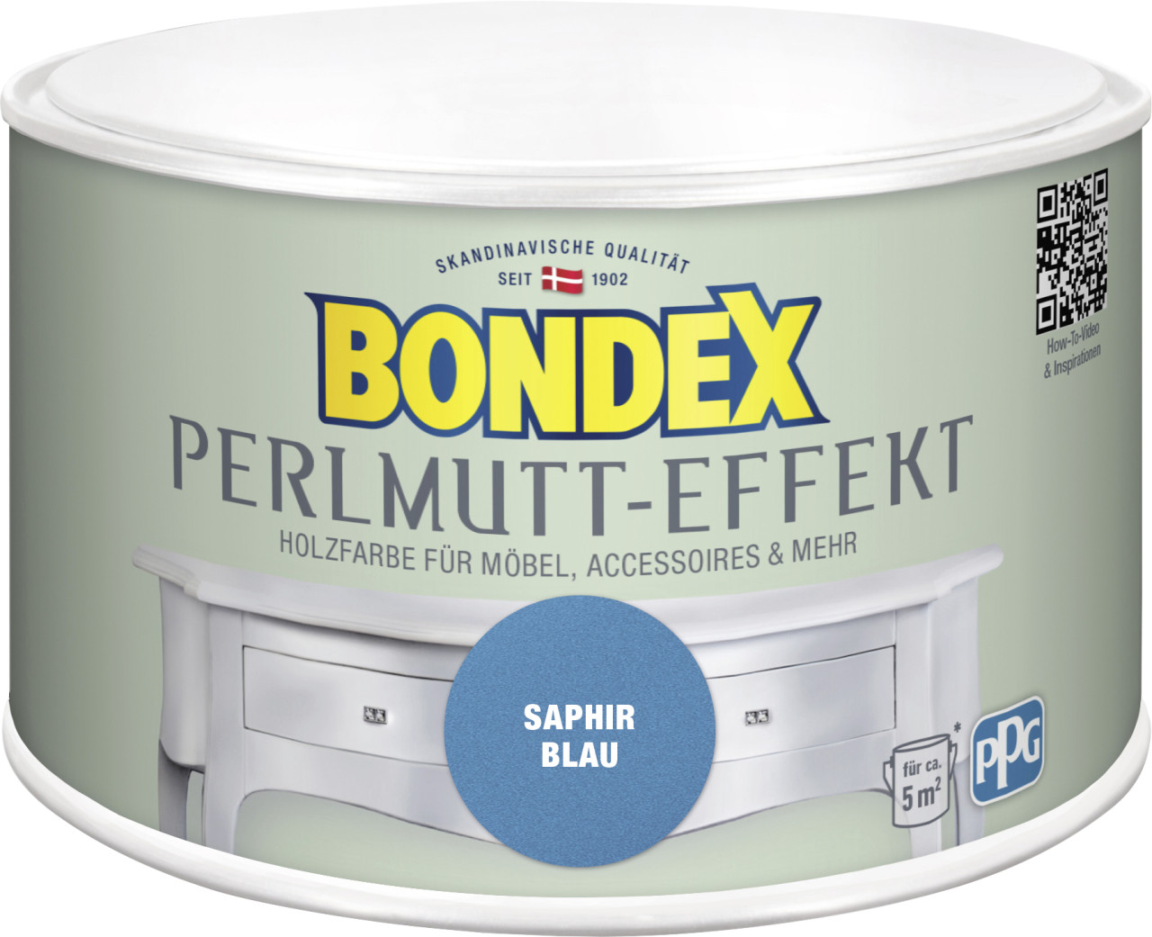 Bondex Holzfarbe Perlmutt-Effekt 500 ml saphir blau von Bondex