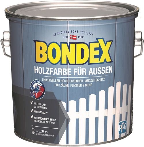Bondex Holzfarbe für Aussen 2,5 L anthrazit von Bondex