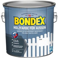 Bondex - Holzfarbe für Aussen Weiss 2,5 l - 428252 von Bondex