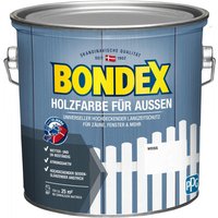 Holzfarbe für Aussen 2,5 l, weiß Holzschutzfarbe Holzschutz - Bondex Holzfarbe für Aussen 2,5 l, weiß Holzschutzfarbe Holzschutz - Bondex von Bondex