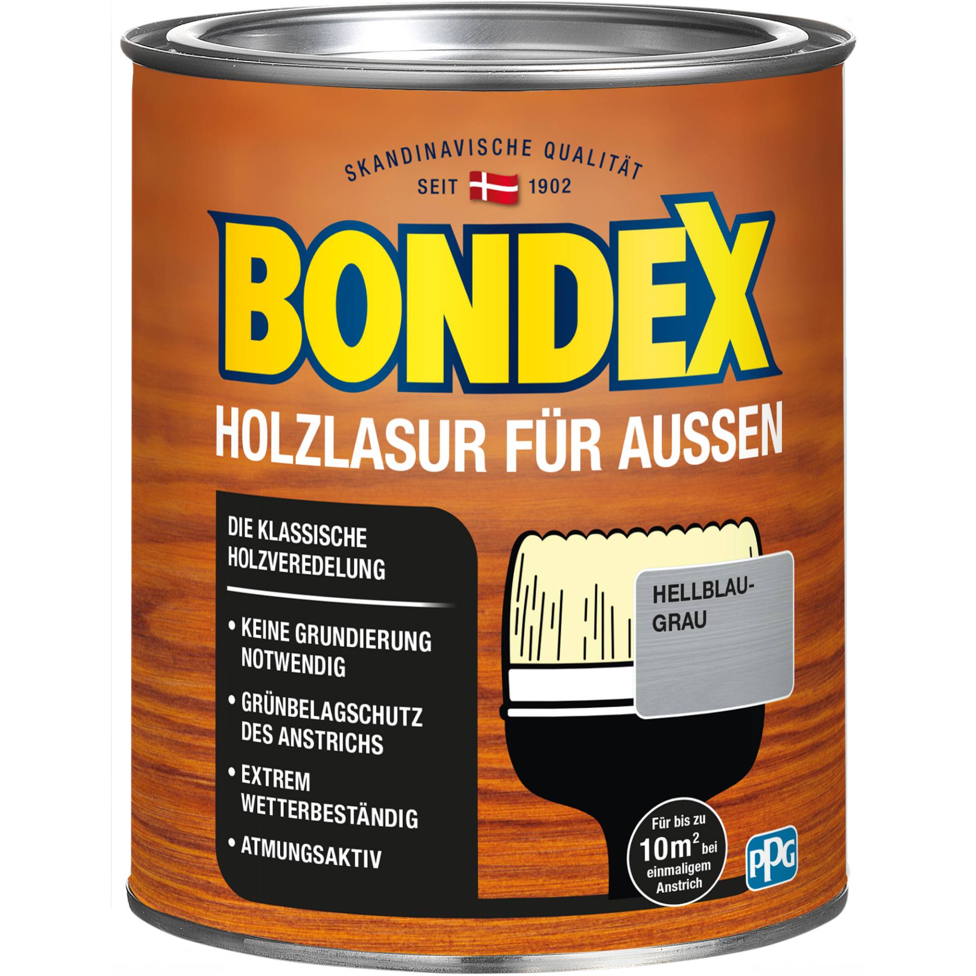 Bondex Holzlasur blaugrau 750 ml von Bondex